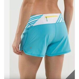 Lululemon Size Groovy Running  Shorts Black Zipper Pocket Size 6